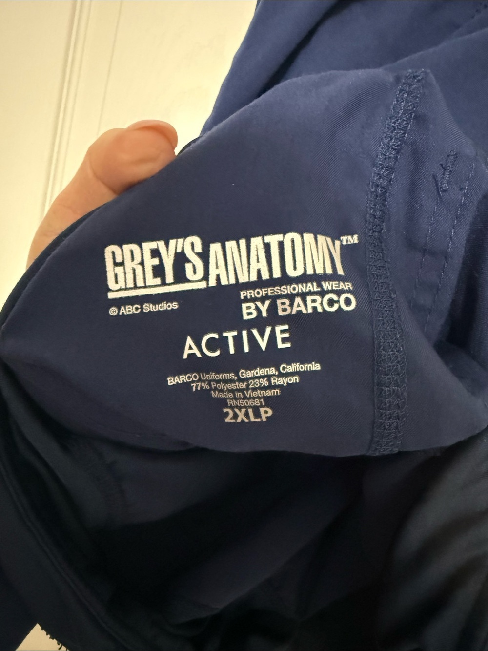 Barco Uniforms GREY'S ANATOMY 2XL PETITE Scrub pants